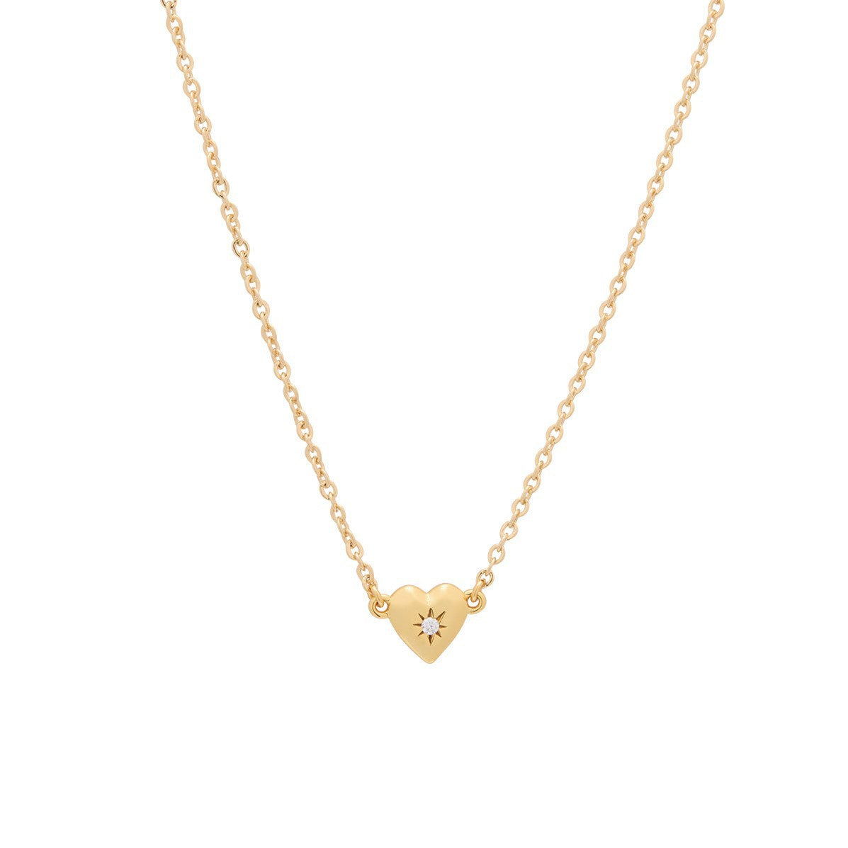 Wholesale love zircon necklace heart-shaped necklace pendant
