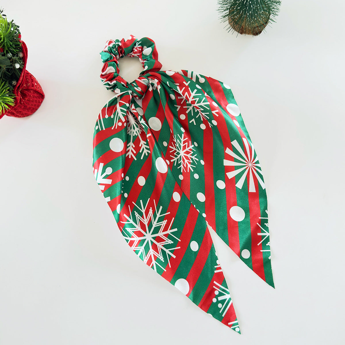 Wholesale Christmas hair accessories decorative ribbon