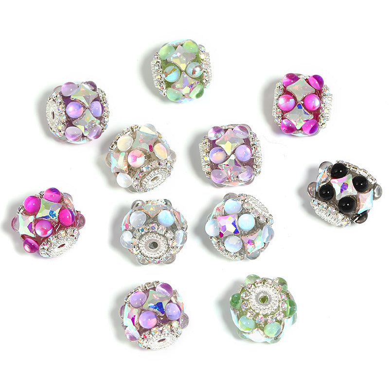 Wholesale 20pcs  rhinestone balls and bead beads Crystal Beads
