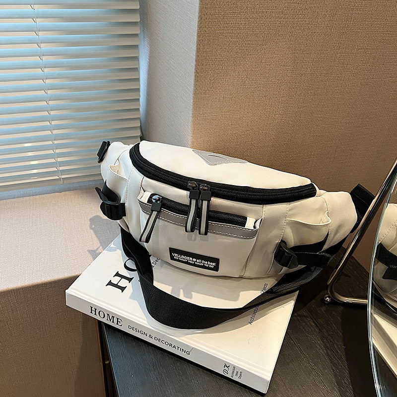 Wholesale Workwear style sports messenger bag large capacity versatile student cycling waist bag