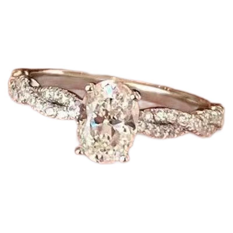 Wholesale Double layered micro inlaid zircon spiral opening ring