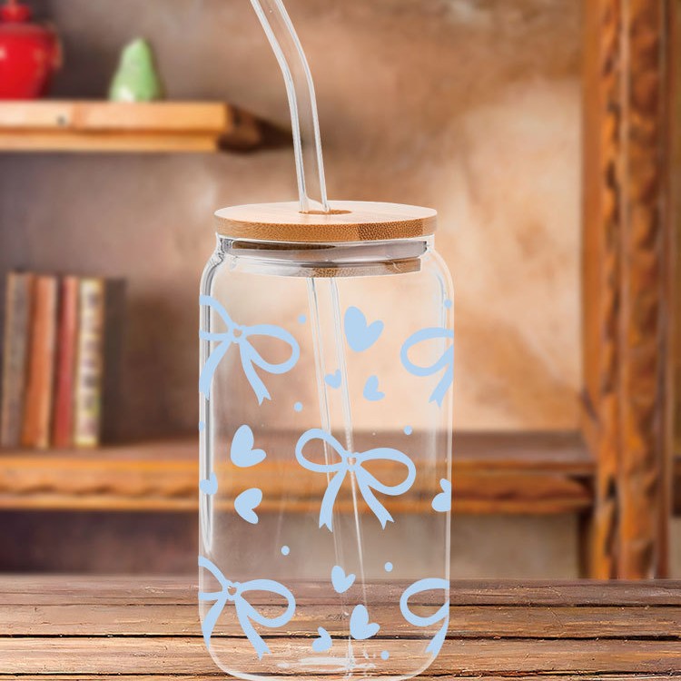 Wholesale Uv Transfer Sticker Glass strawberry Cup Crystal Sticker 16oz Cup UV DTF Wraps