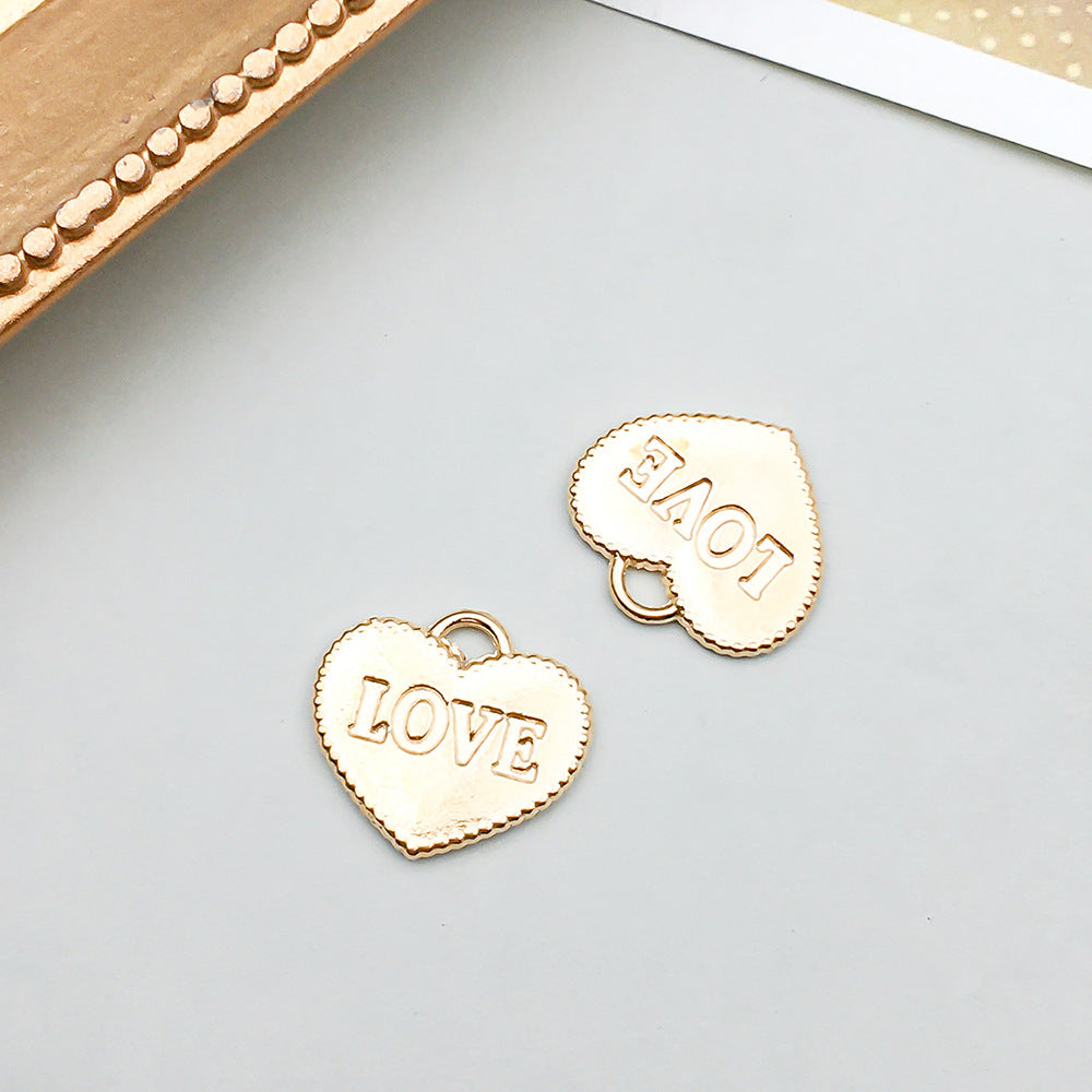 Wholesale Alloy simulation heart letter pendant bracelet necklace accessories