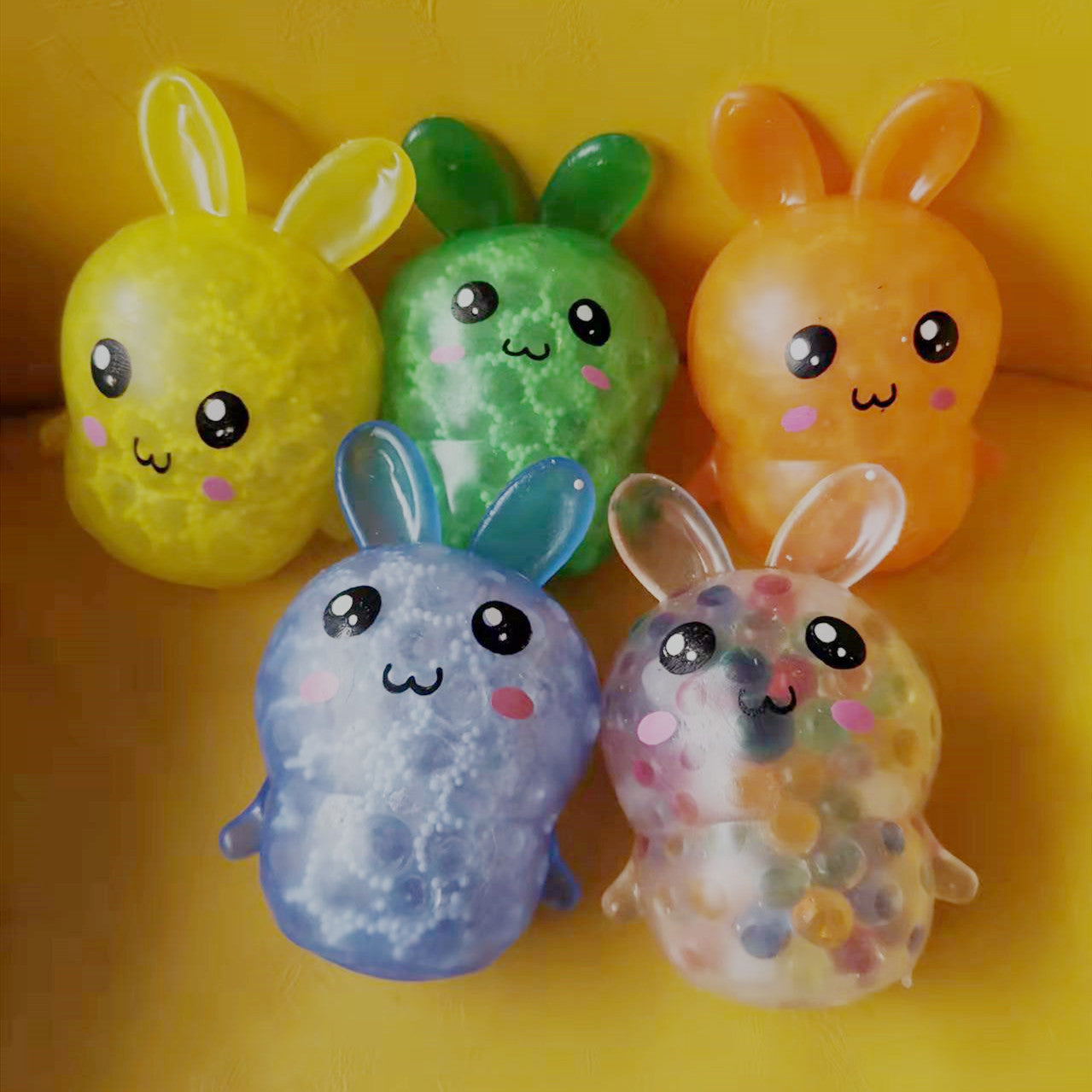 Wholesale Easter Bunny Soft Glue Decompression Toy Stress Reducing Rabbit Pinch Fun