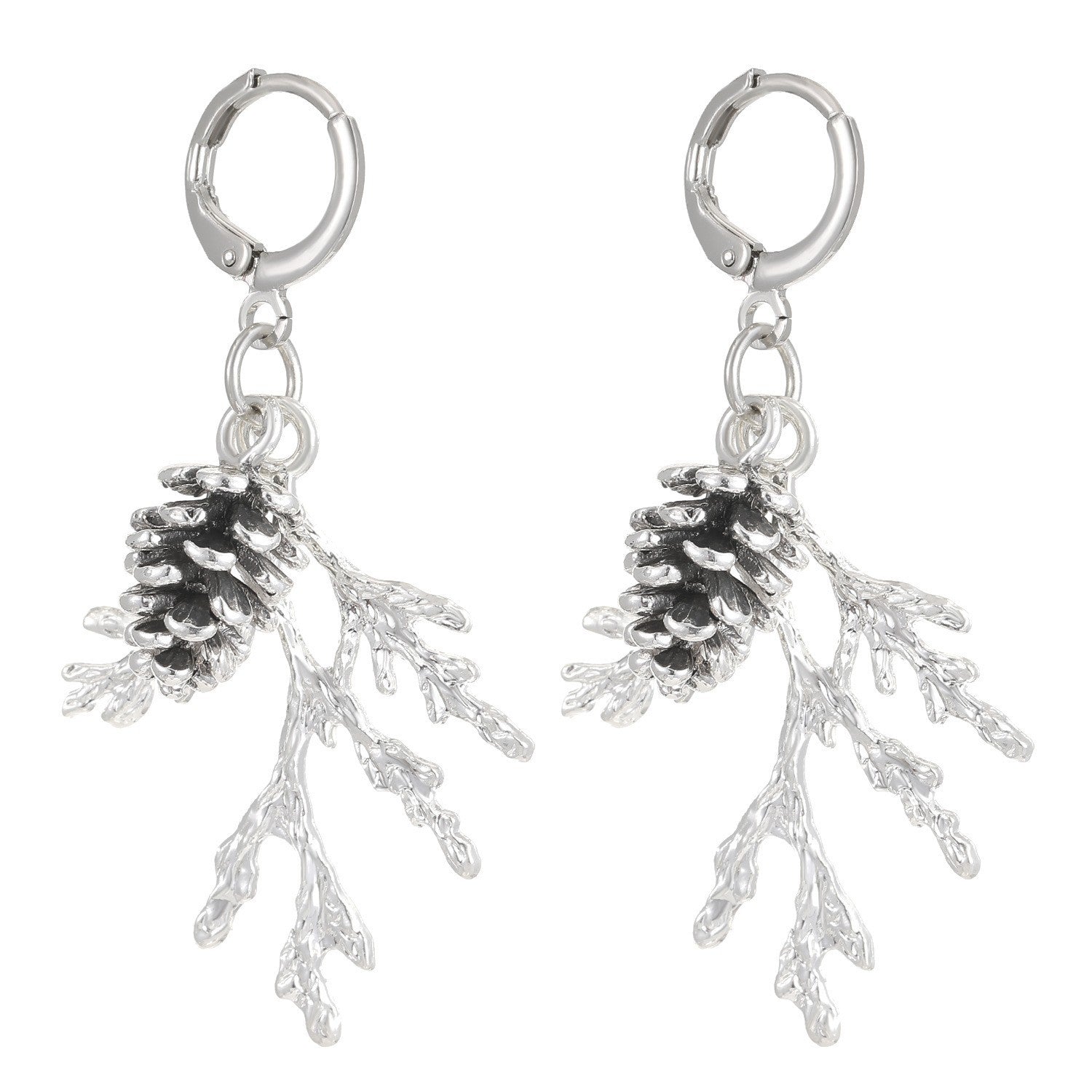 Wholesale  Retro Pinecone Plant Earrings