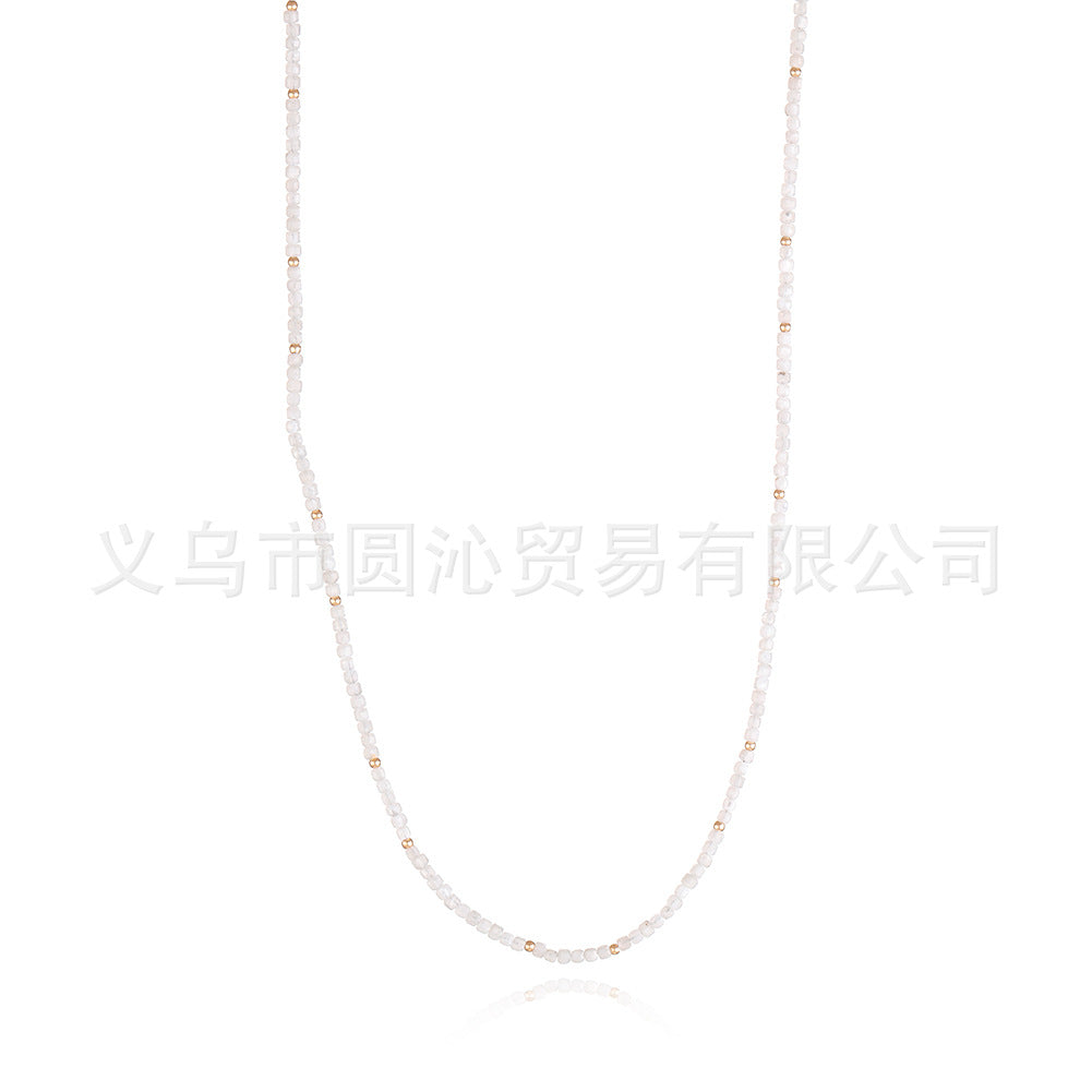 Wholesale Colorful natural stone necklace