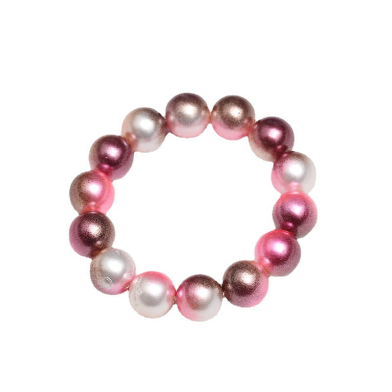 Wholesale Multicolored Pearl Children Beaded Bracelet
