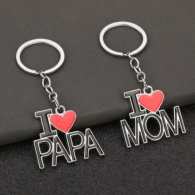 Wholesale Mother's Day Father's Day Metal Keychain