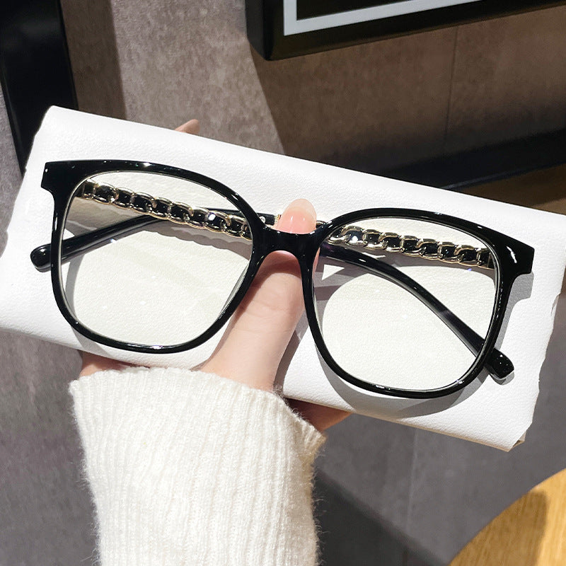 Wholesale Fashion Small Fragrant Temple Chain Simple Sunglasses