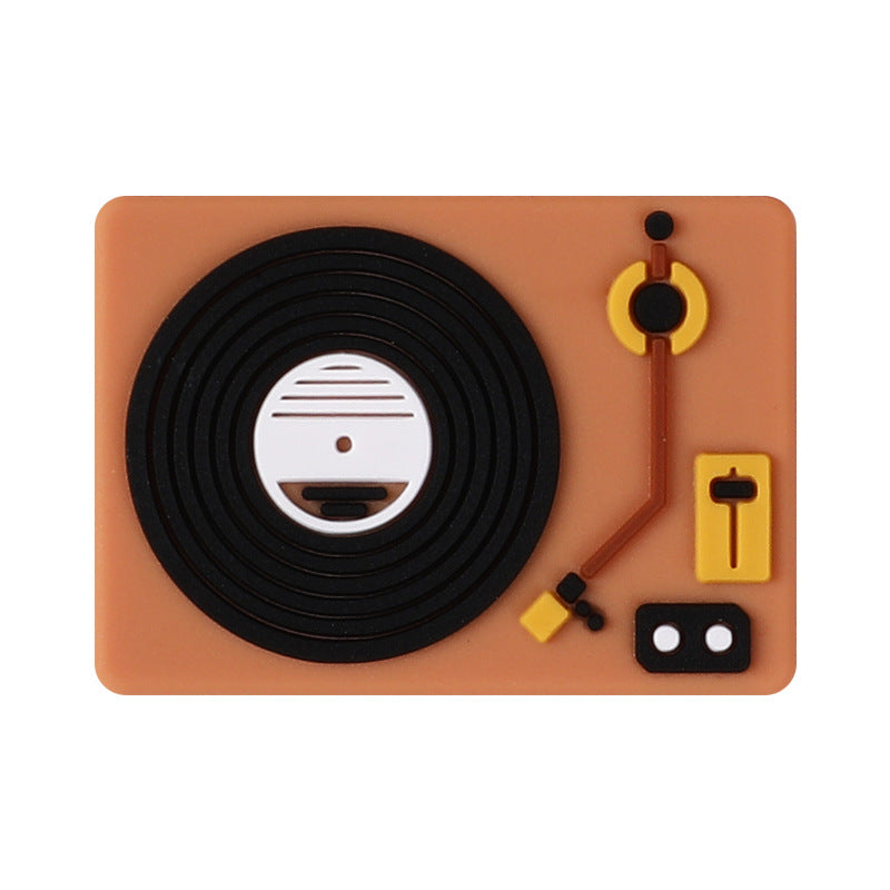 20pcs/pack Music Series Silicone Beads Loose Beads DIY Jewelry