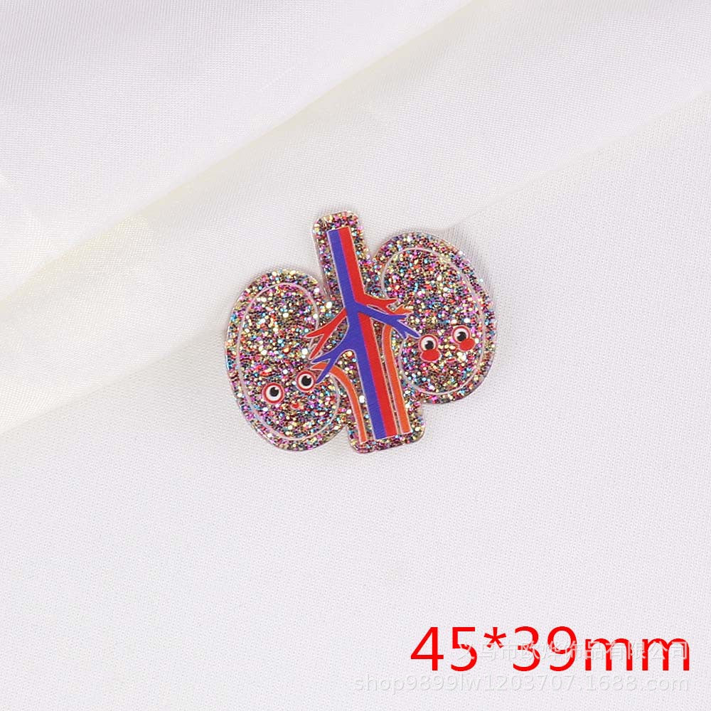 Wholesale 10PCS FlatBack Medical Acrylic Pin Accessories