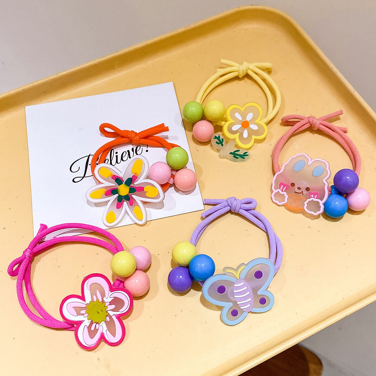 Wholesale Children' s high elastic cute rubber band hair tie