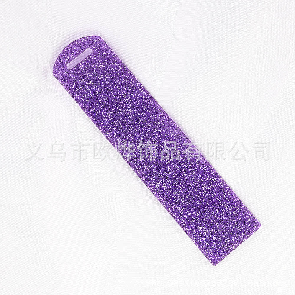 Wholesale 10pcs New Blank Glitter Acrylic Bookmark Di Pendant Card Bookmark