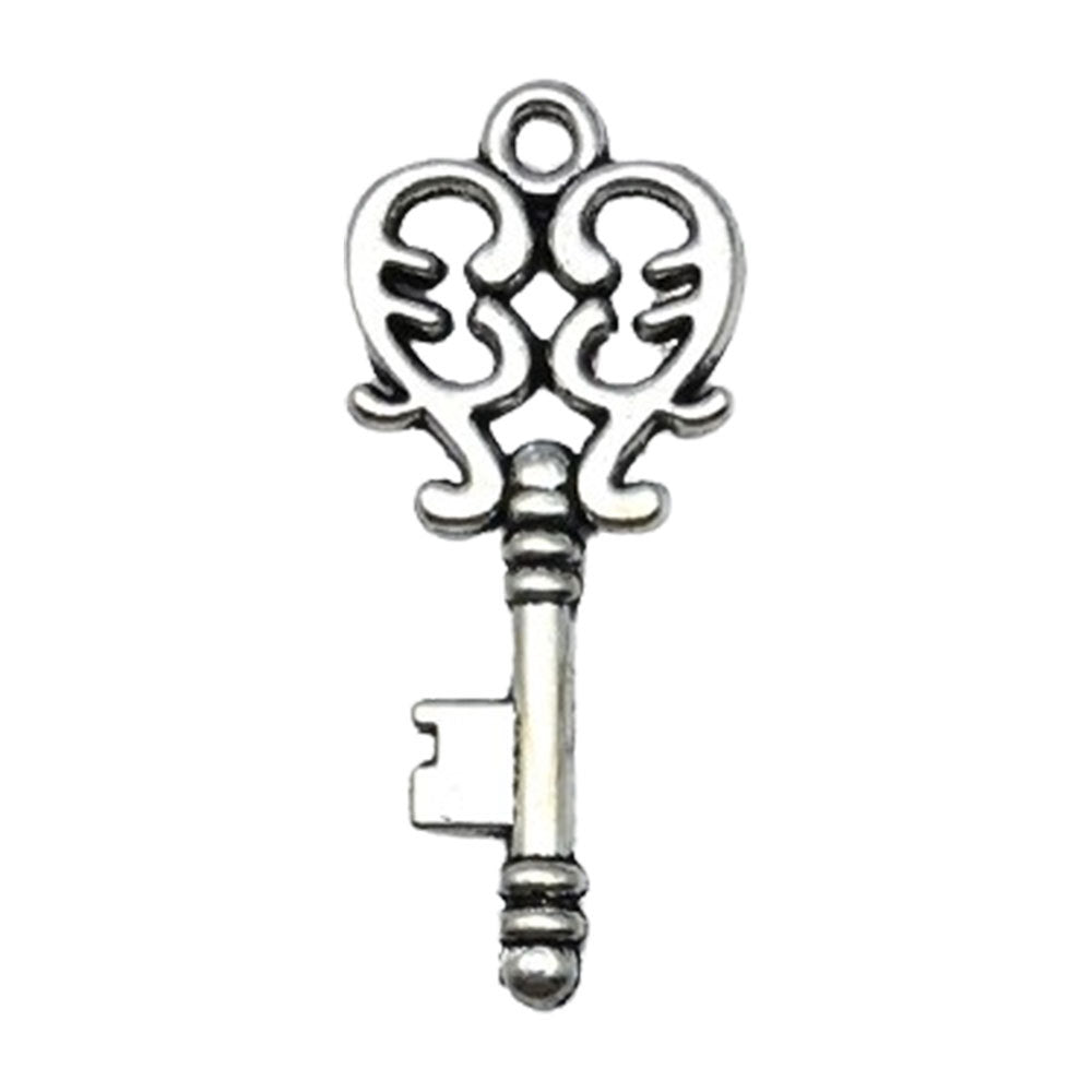 Wholesale DIY Love Handmade Vintage Silver Small Key Necklace Pendant Accessories