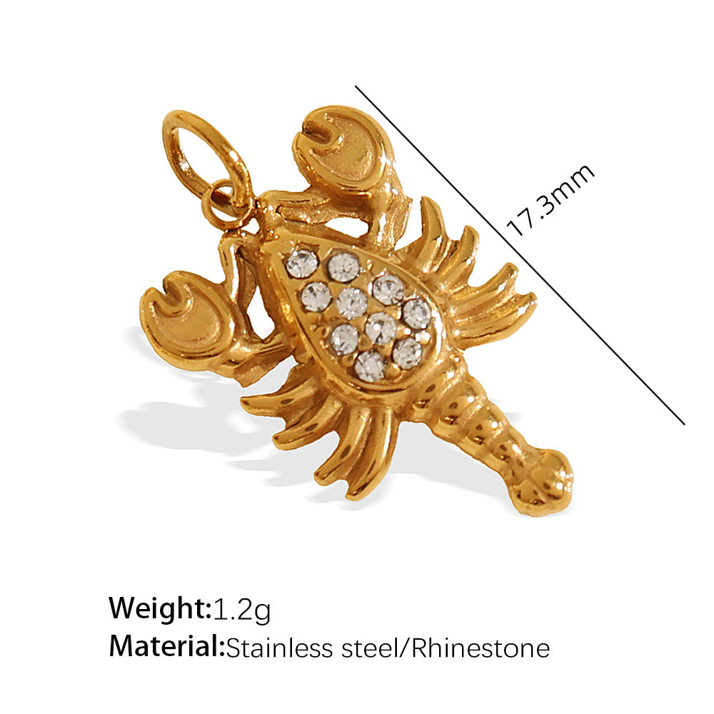 Wholesale Diverse diamond studded stainless steel necklace pendant accessories