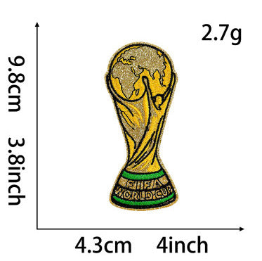 Wholesale Iron On DIY Embroidery Patches Flamingo Ice Cream Octopus Trophy Bow For Clothing Fashion Accessory