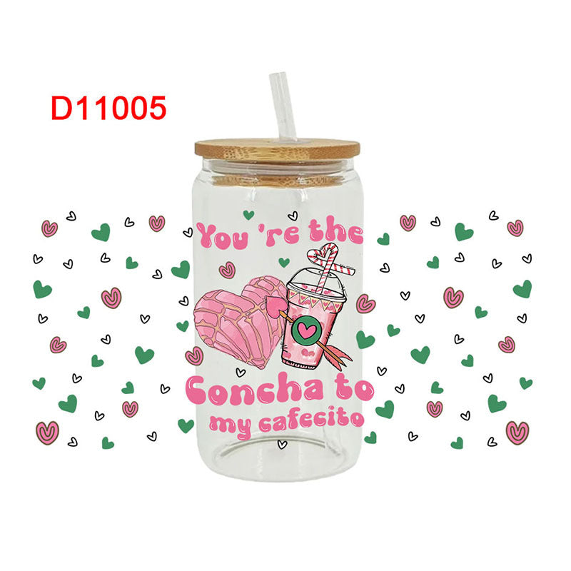 Wholesale Valentine's Day Dessert Series  16oz Cup UV DTF Wraps