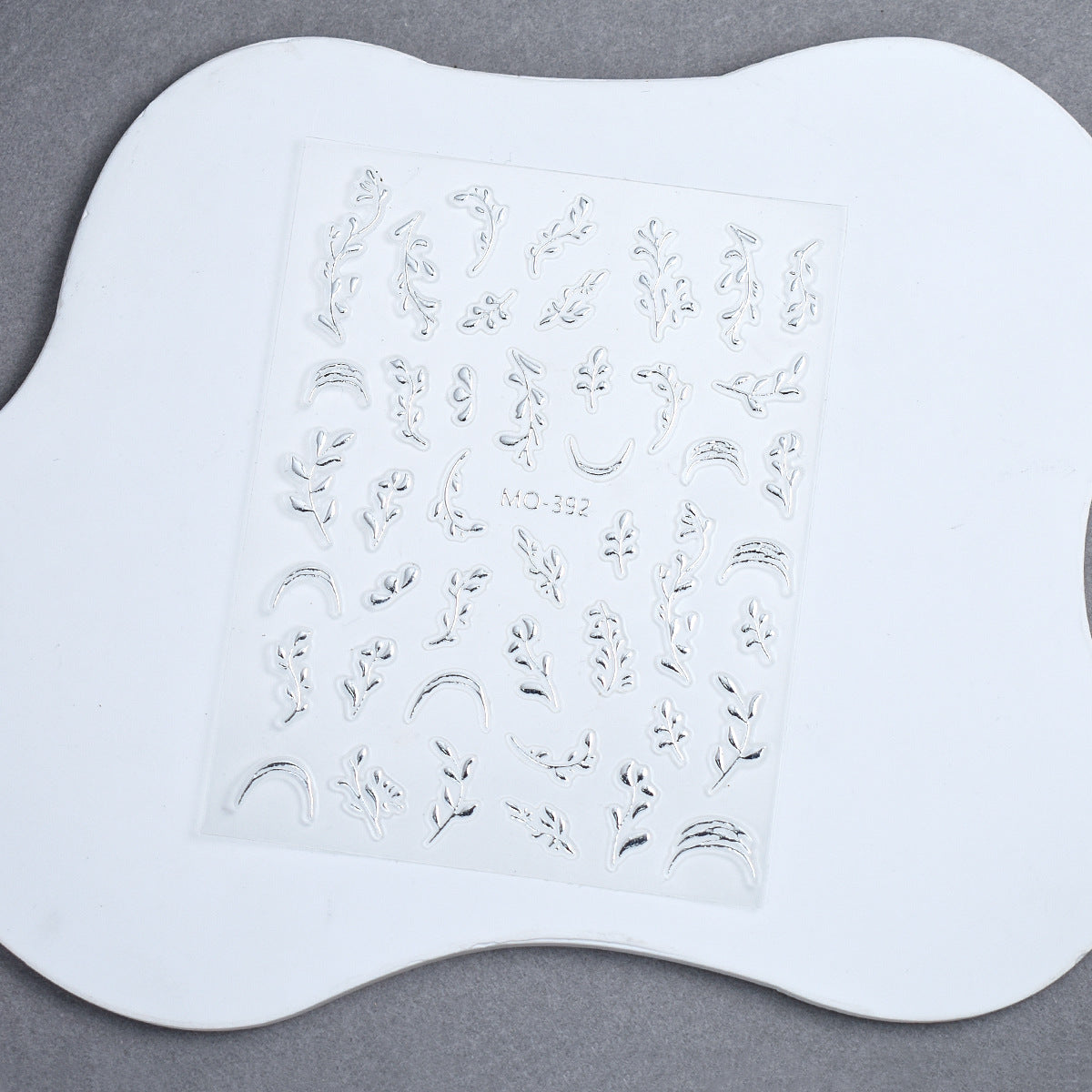 Wholesale Transparent Embossed Gilded Leaf Nail Art Stickers