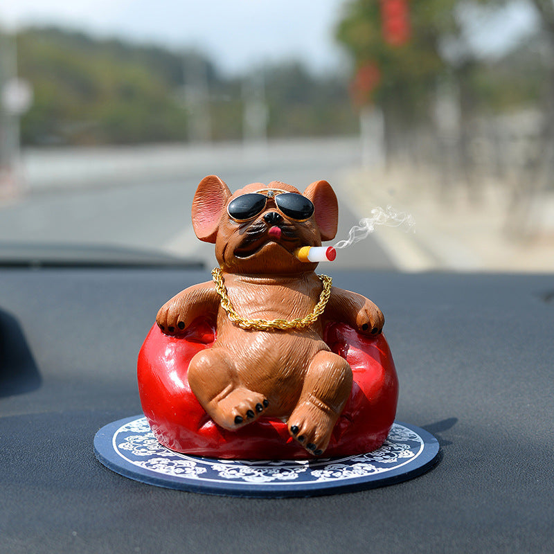 Wholesale Resin Simulation Sofa and Social Dog Car Accessories