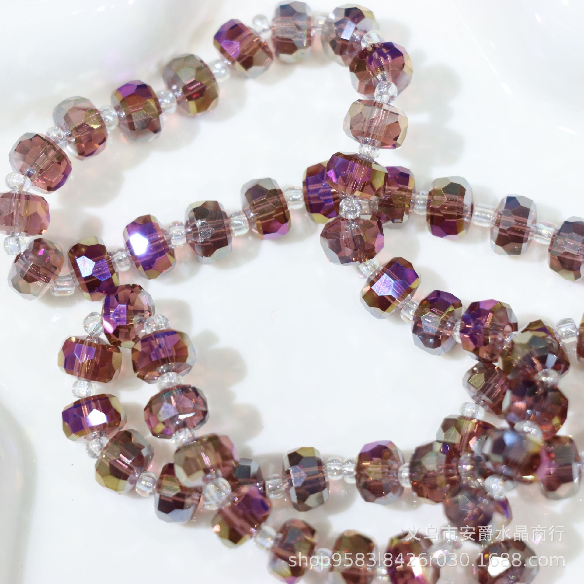 Wholesale 8mm Wheel Beads Crystal Beads