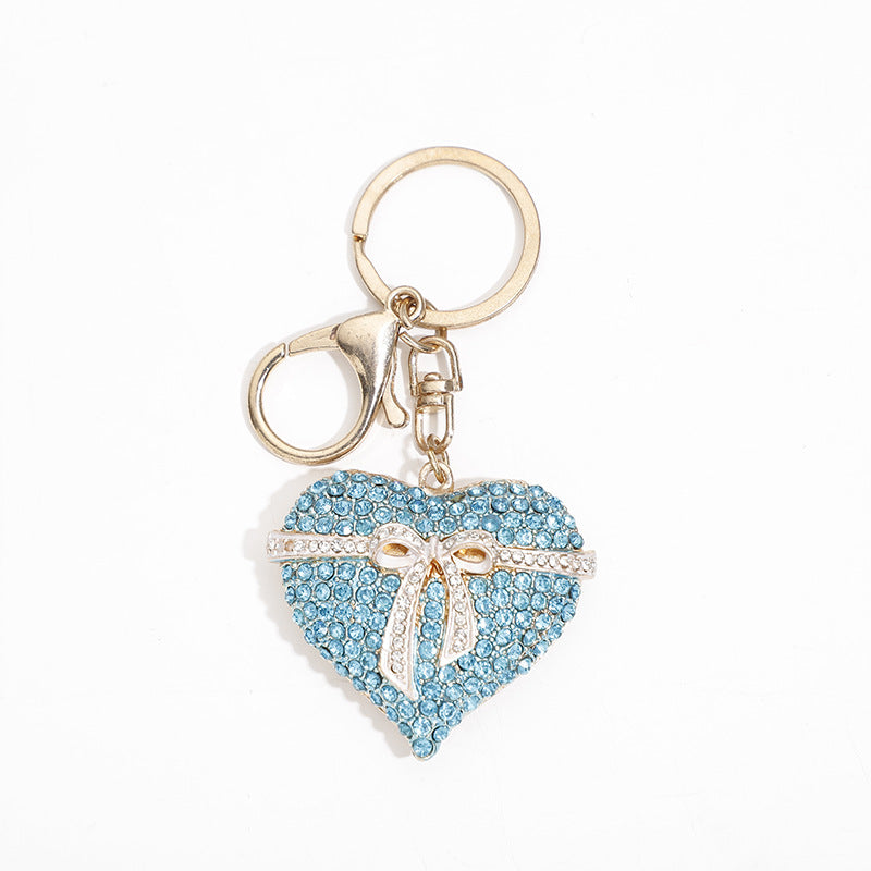 Wholesale Zinc Alloy Rhinestone Love Keychain