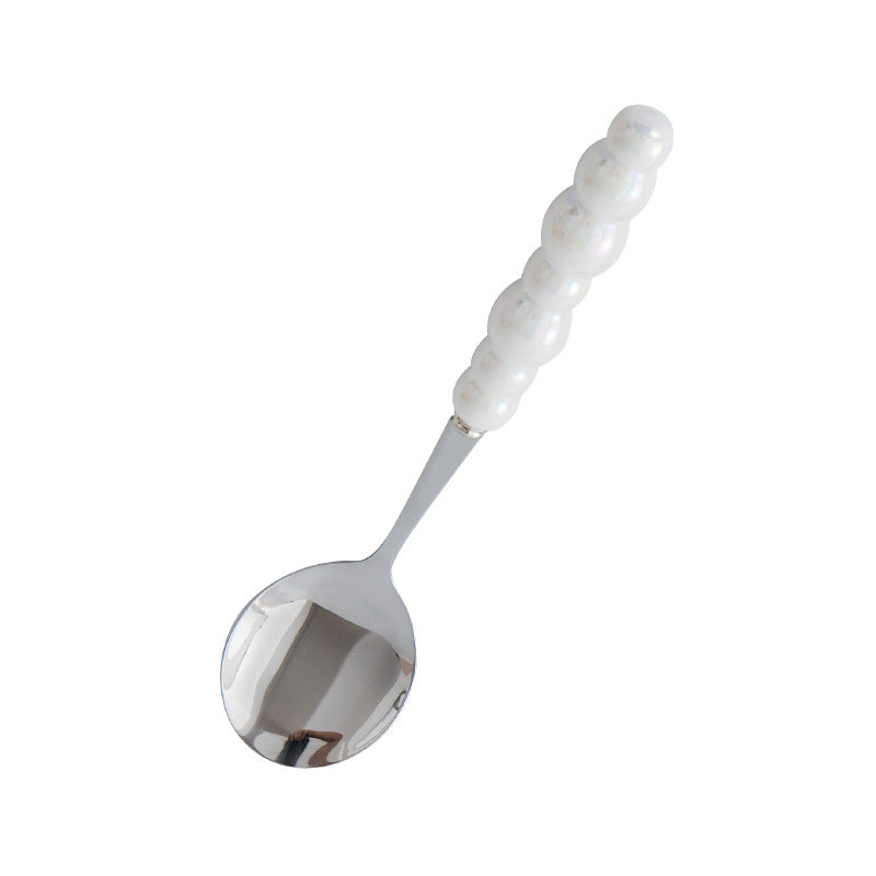 Wholesale Ceramic Pearl Handle Stainless Steel Knives, Forks, and Spoons