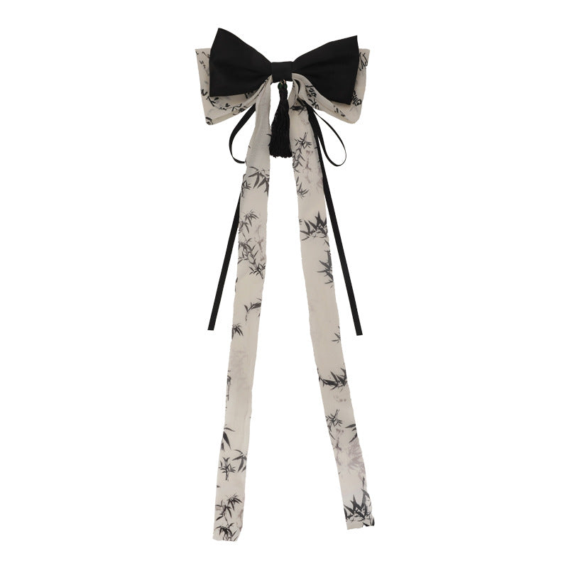 Wholesale Ink Bow Ribbon Grab Clip Spring Clip