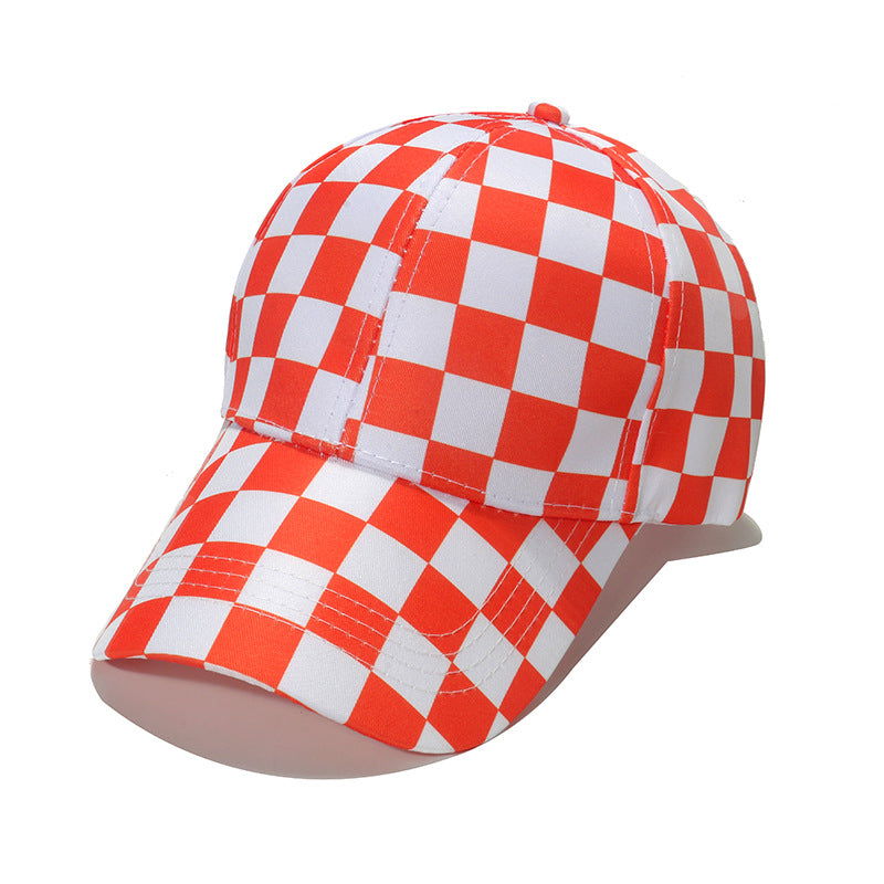 Wholesale Polyester Checkerboard Baseball Cap