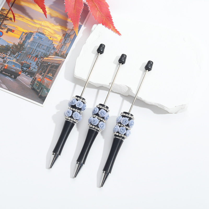 Wholesale Heavy Duty Rose Diamond Stickers Round Bead Pen