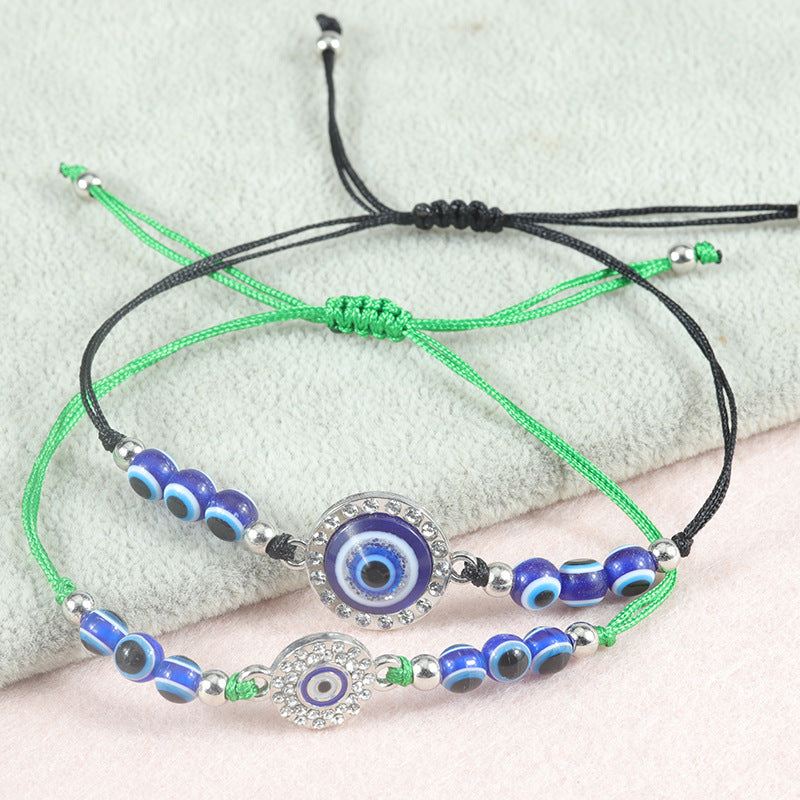 Wholesale Blue Devil Eye Braided Bracelet