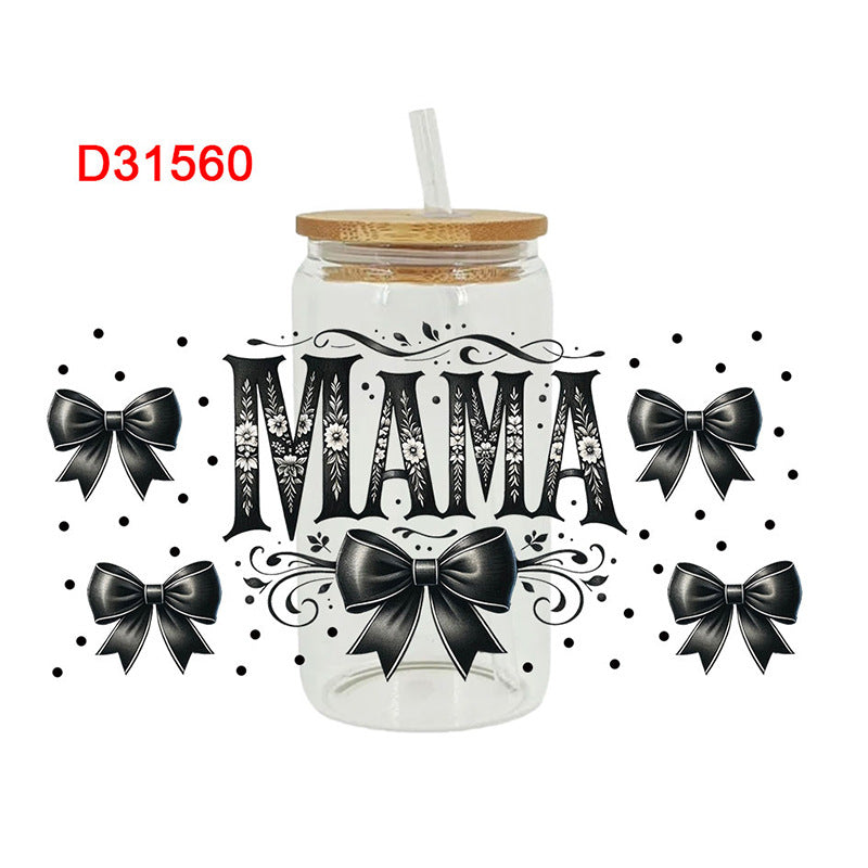 Wholesale Flower Mother's Day 16oz Cup UV DTF Wraps