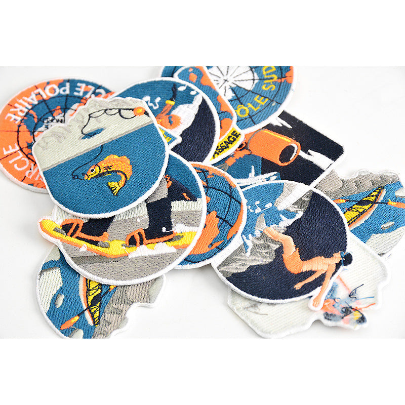 Wholesale Embroidered Extreme Sports Logo Patches Stylish Emblem Badges For Coats And Bags Fashion DIY Accessory