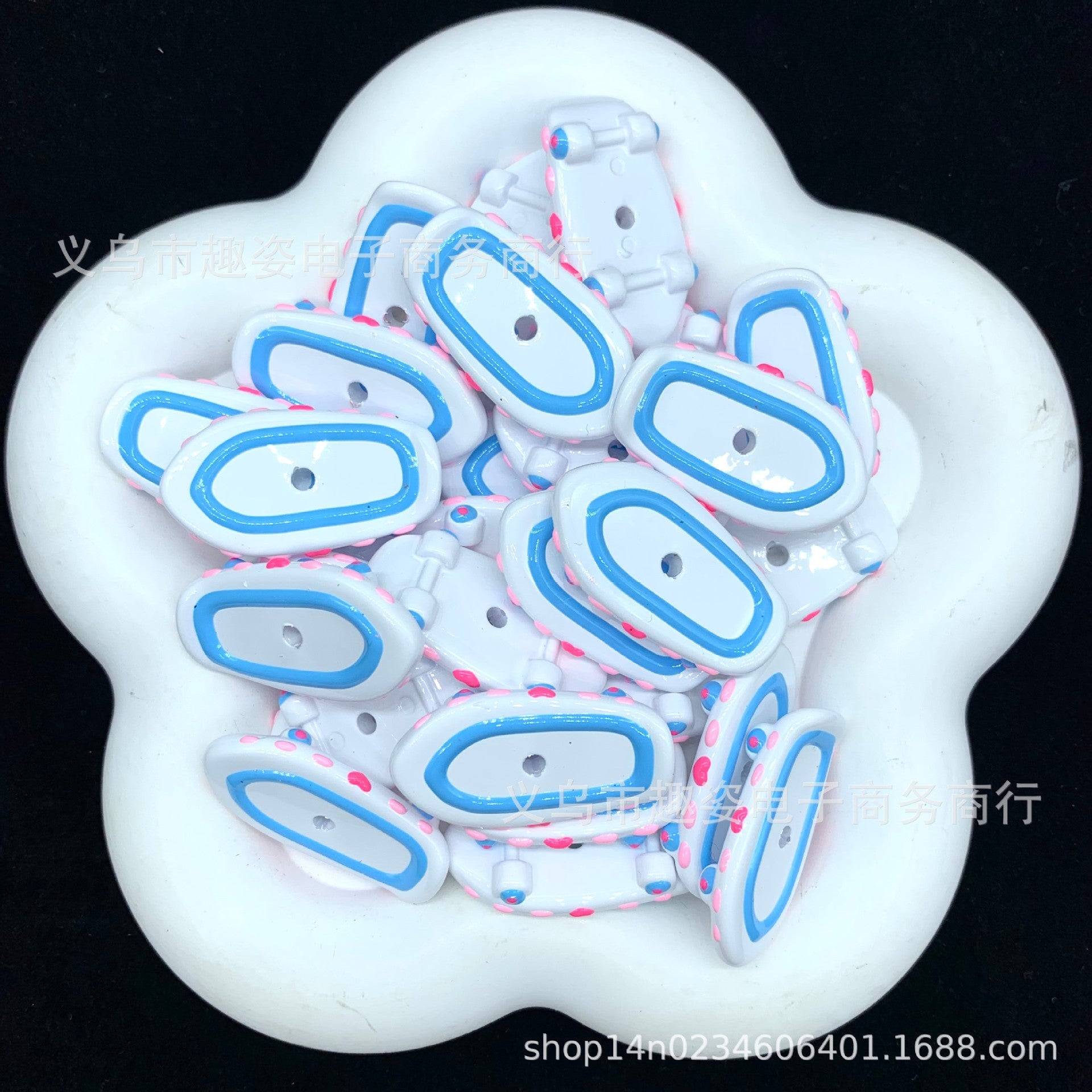 Wholesale Colorful skateboard hand-painted beads Acrylic Beads