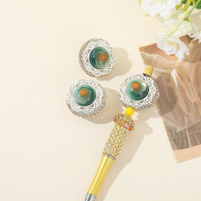 Wholesale Heavy Industry Alloy Cosmic Starry Sky Loose Balls