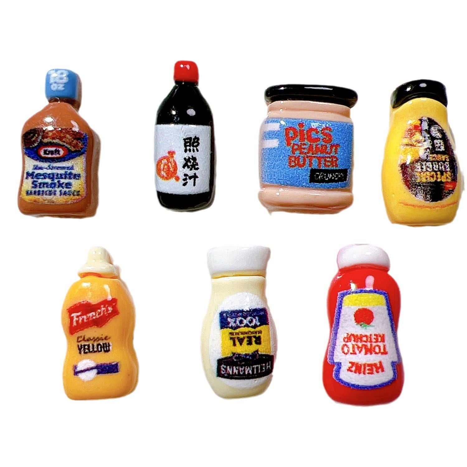 Wholesale 20pcs/pack Resin accessories handmade materials DIY mini salad dressing