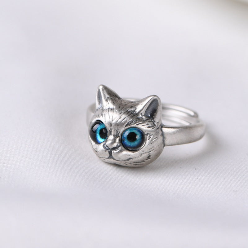 Wholesale Simple cute kitten ring for women