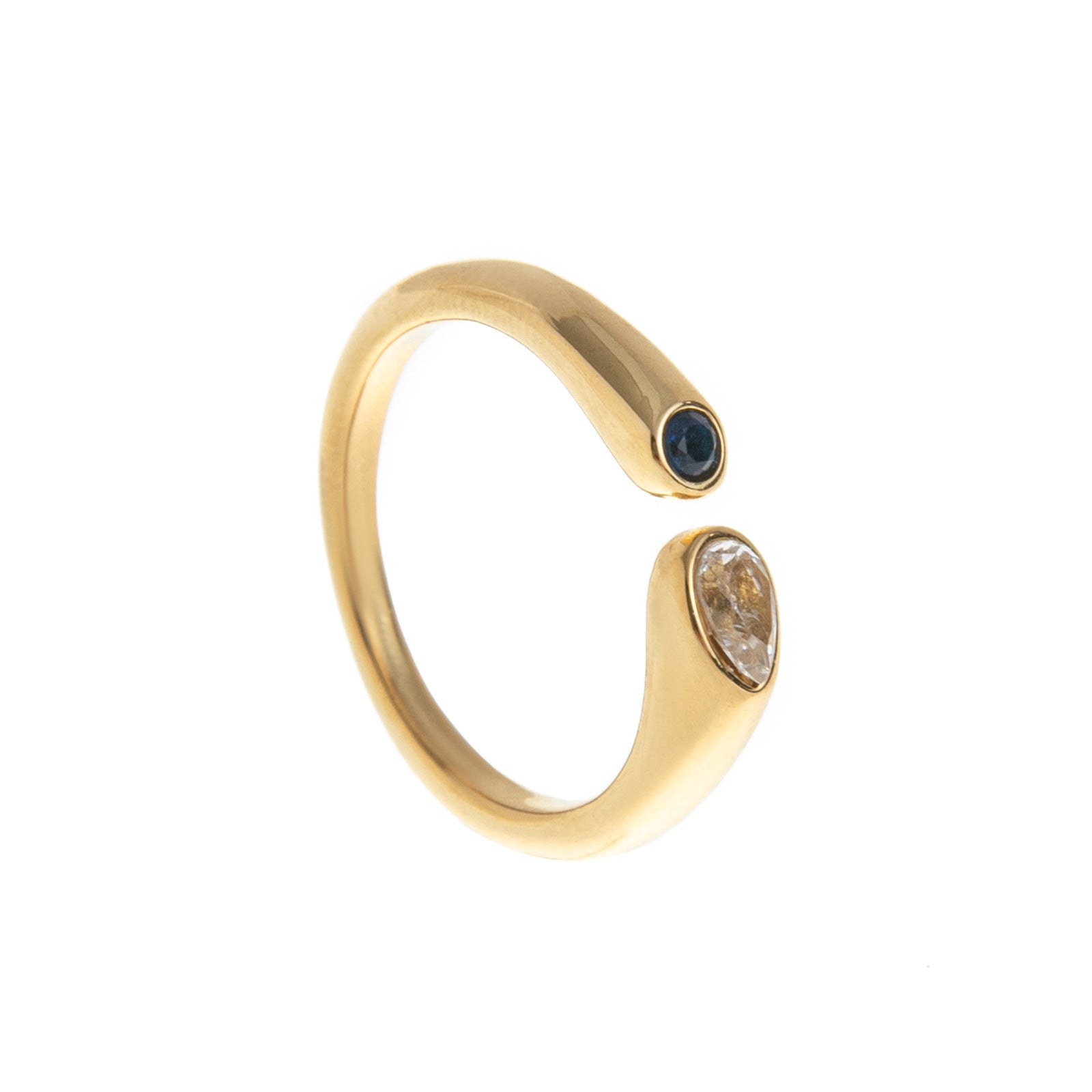 Wholesale December birthstone electroplated Titanium Steel Rings