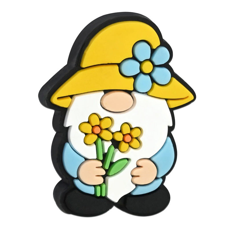 Wholesale Random 100pcs Color Cartoon Hat Small People Focal Beads