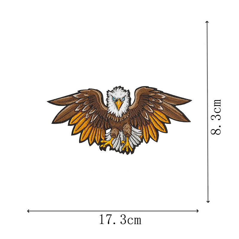 Wholesale 12 Pcs Eagle Motorcycle Embroidered Patches Large DIY Sew On et Badge Chic Fashion Biker Decor Gift For Resale