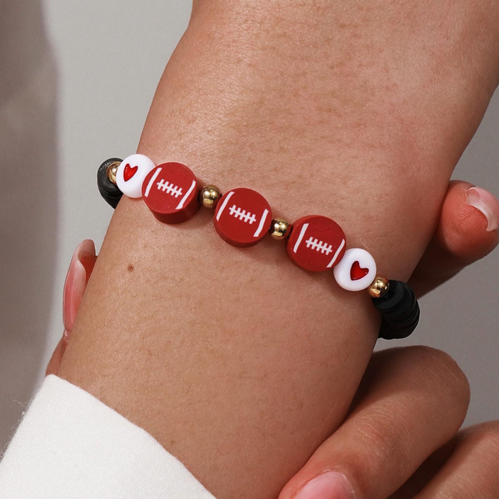 Wholesale Sports Ball Basketball Baseball Football Soft Acrylic Bracelet