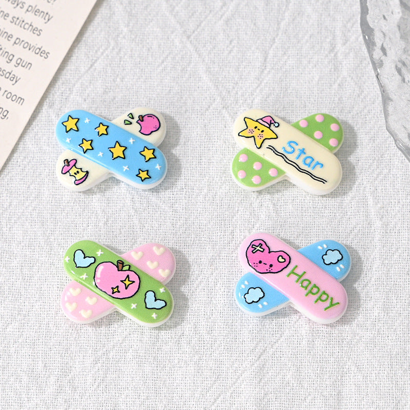 Wholesale 10pcs cute band-aid Acrylic Beads