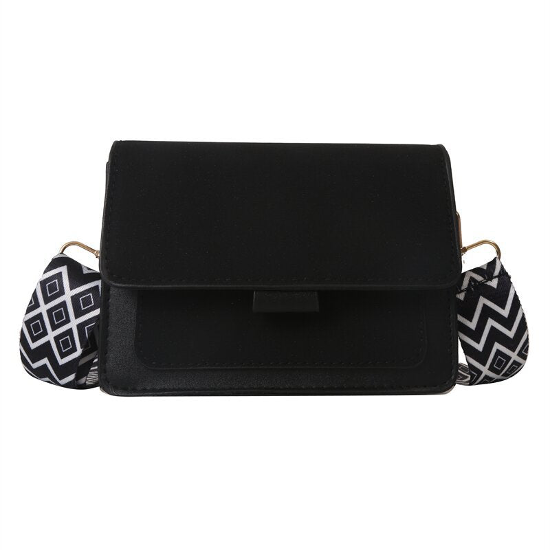 Wholesale Wide Shoulder Strap PU Crossbody Bag Shoulder Bag