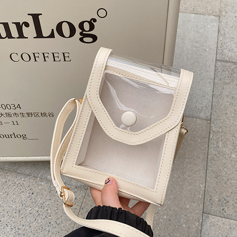 Wholesale 2023 Summer Candy Color Shoulder Bag PVC Transparent Crossbody Mobile Phone Bag