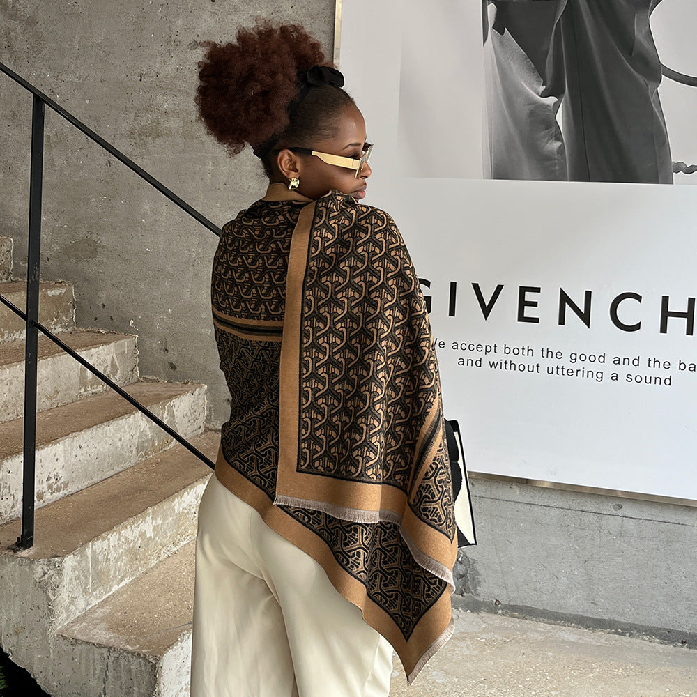 Wholesale Autumn and Winter Thick Imitation Cashmere Scarf