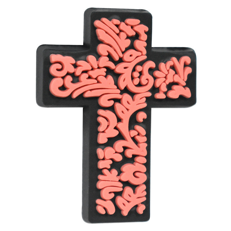 Wholesale Random 100pcs Flower Horror  Phrase Focal Beads