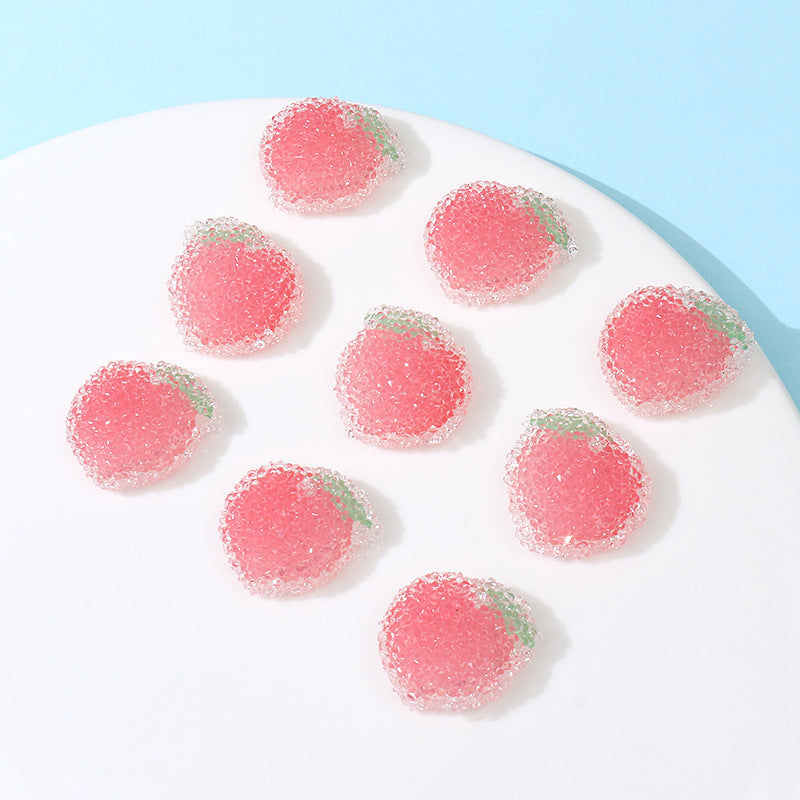 Wholesale Peach DIY Ornaments Accessories Beads