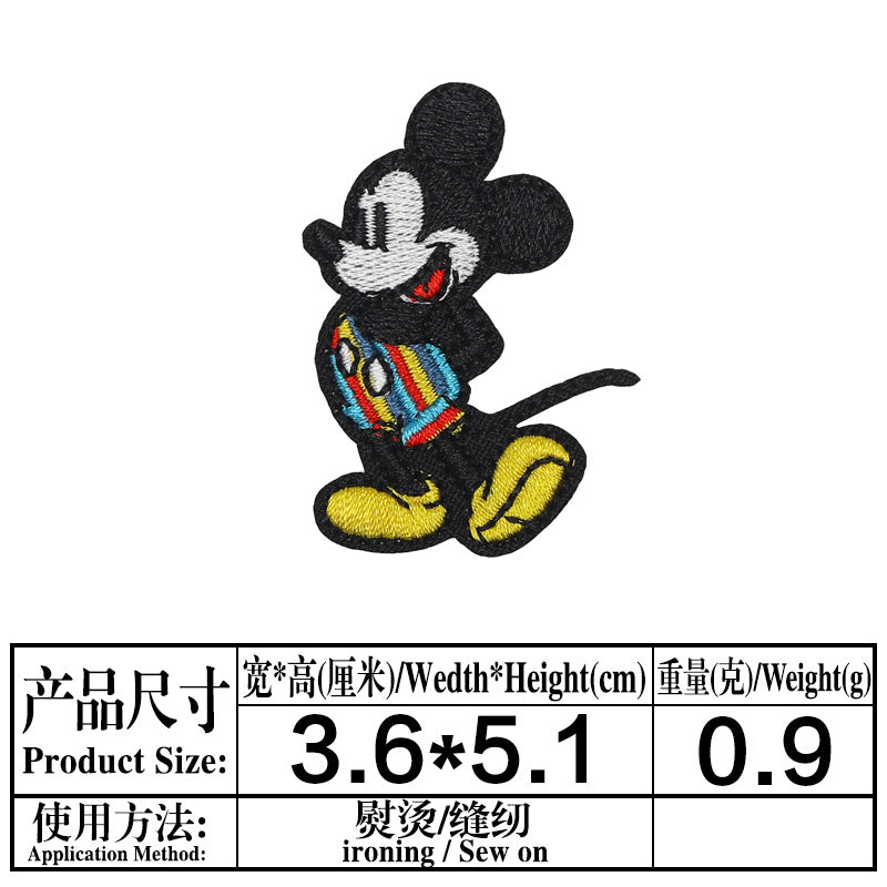 Wholesale Round Cartoon Mouse Embroidered Patch For Clothing Bags And Towels A Chic Decorative Accent OLY Exclusive