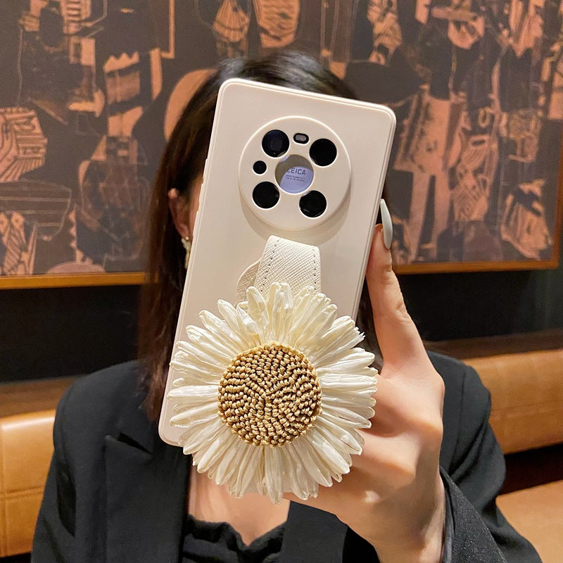 Caso de teléfono de la muñeca de girasol al por mayor TPU