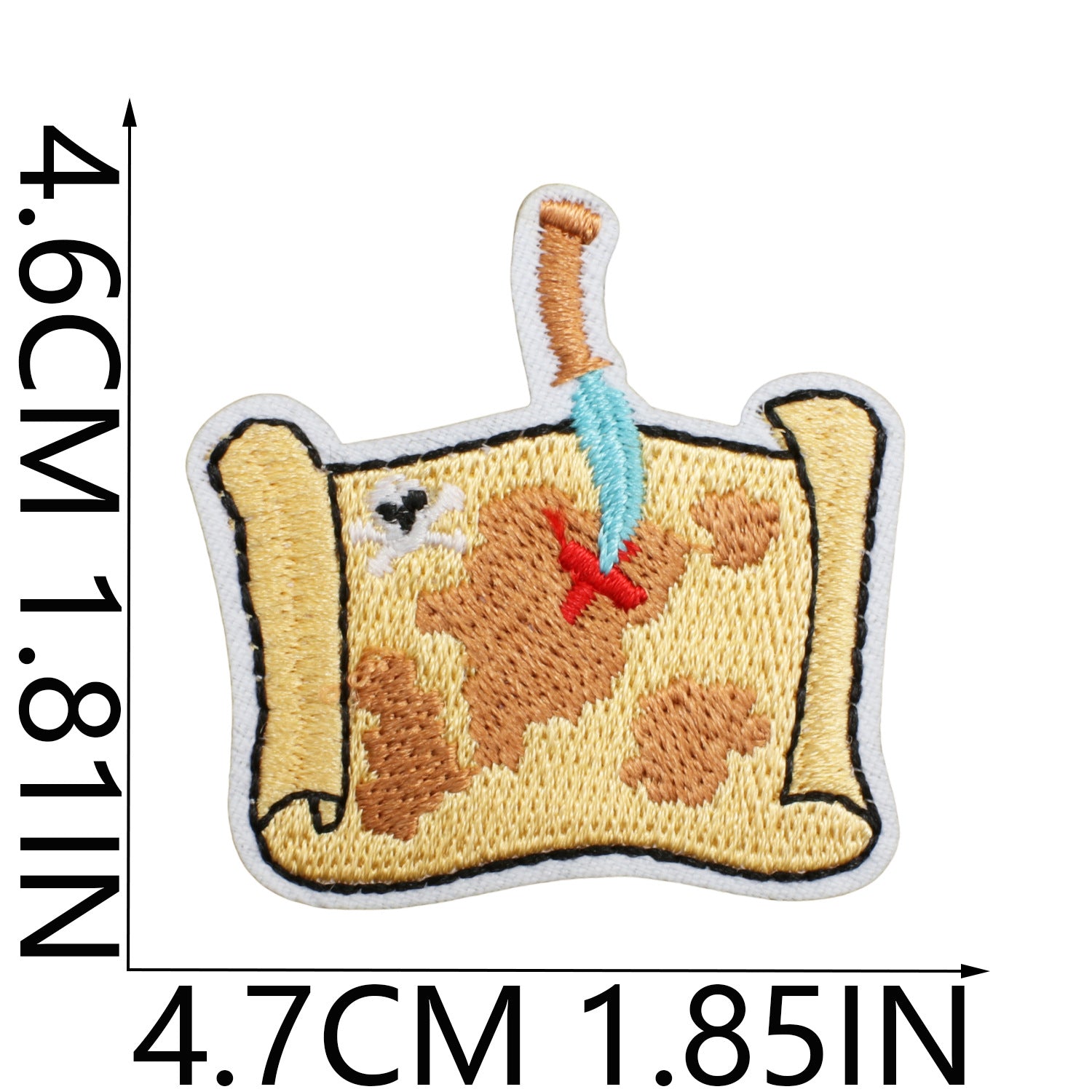 Wholesale Pirate Ship Embroidery Patch Iron On Treasure Map Cartoon Telescope Decorative DIY Accessory For Clothing Party And Gift