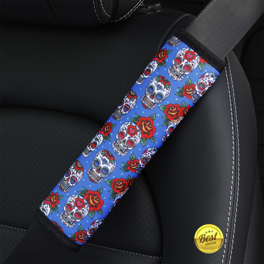 Wholesale Cow Pattern Sunflower Pattern Leopard Pattern Wetsuit Style Car Universal Seat Belt Shoulder Cover